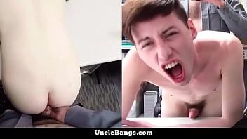 Play Dumb thief tricked into sucking mall officer's dick