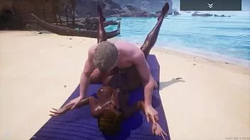 play Vida salvaje: milf negra con curvas y tetas grandes y gran culo (indra) se folla una gran polla blanca (jason) en la playa. le encanta ese coño negro.