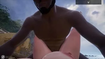 play Wild life - milf blanca con curvas y tetas grandes y gran culo (serenia) se folla su primera gran polla negra (nero) en la playa